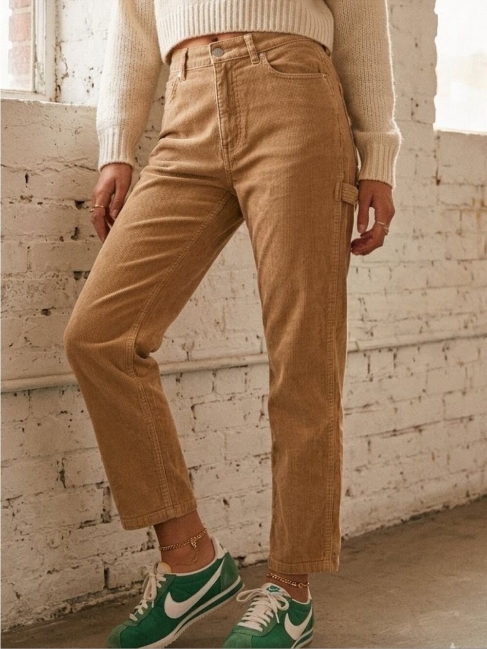 BDG Urban Outfitters Corduroy Slim Straight - Brown/Camel